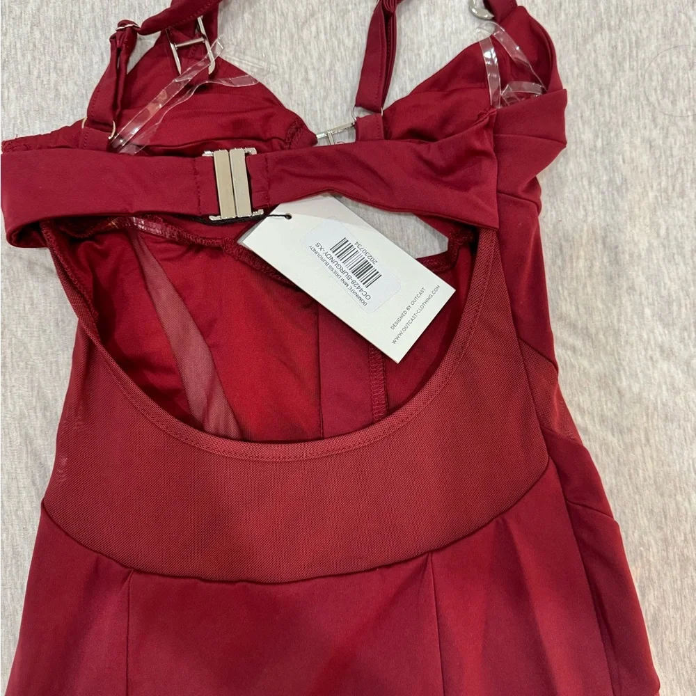 OUTCAST DOMINATE RED MINI DRESS - Picture 15 of 15